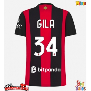 AC Milan Mario Gila #34 Replica Home Stadium Shirt for Women 2026-27 Short Sleeve